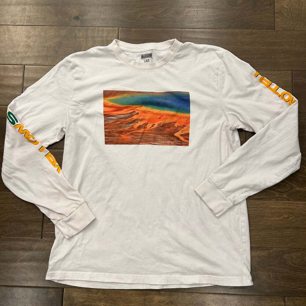 Tailgate Yellowstone National Park White Long-Sleeve‎ T-shirt
